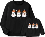 Matching Family Outfits: Halloween Pumpkin Sweatshirts, Thanksgiving Outfits for Baby Girls, Autumn Family Wear